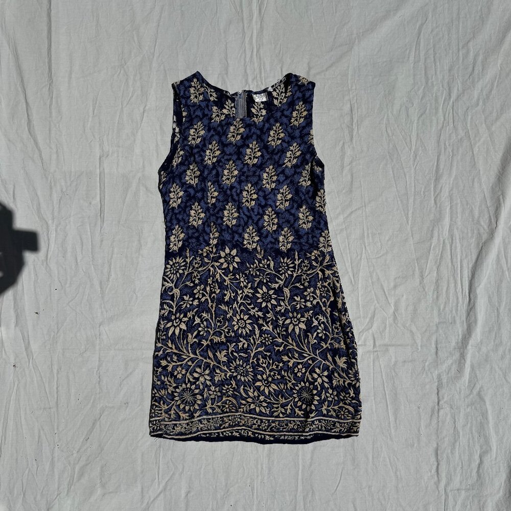 Vintage Reformation-Style Slip Sleeveless Mini Shift Dress - Picture 2 of 7